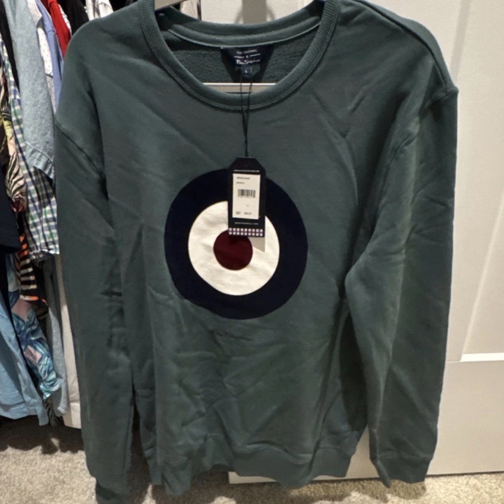 Ben Sherman Emerald Sweatshirt with Target Design Sz L